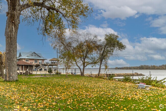 The Clemens Park is located near the river in Princeton.
