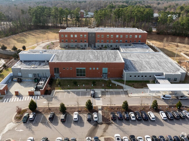Abbotts Creek Elementary is located in Raleigh, NC across from Durant Nature Park.