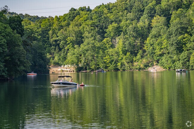 Residents and visitors take their boats out on the water at Cheat Lake Park.