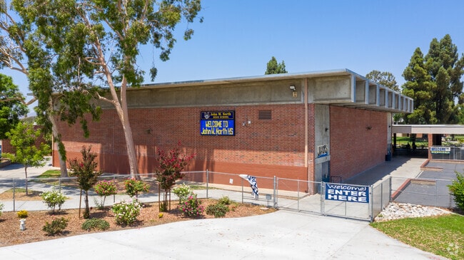 Exterior of John W. North High School.
