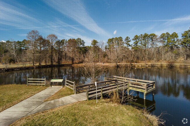 Go fishing at the pond on Tucker Road in Oxon Hill.