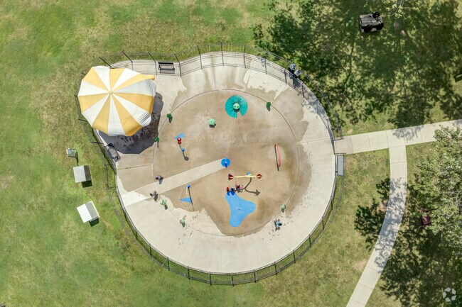All ages can enjoy the splash pad at Hemlock Park.