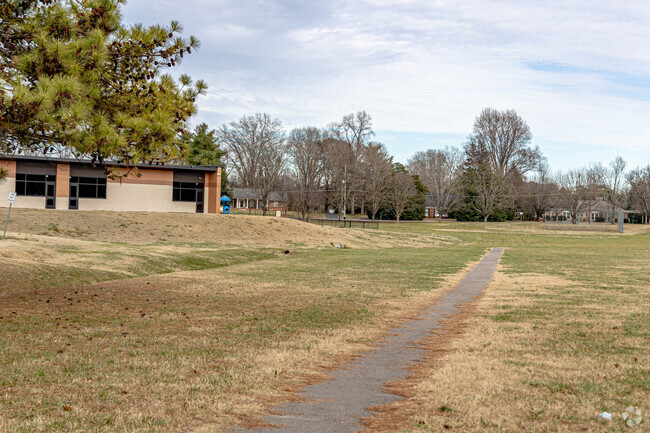 Hobgood Elementary has paved walking paths for locals to enjoy.