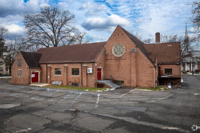 The rear of Messiah Lutheran School, a private religious school in Plainfield, NJ.