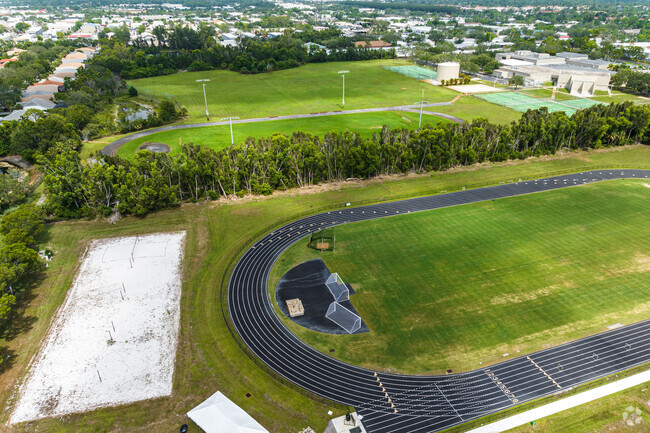 The Village School in Naples has athletic fields adjacent to the property.
