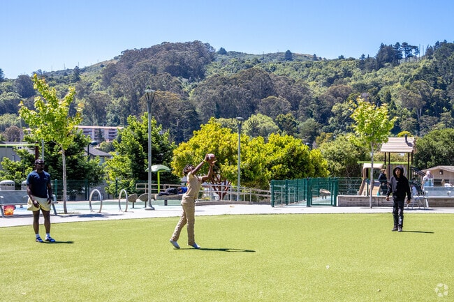 George “Rocky” Graham Park has a great playground and green area in Marin City.