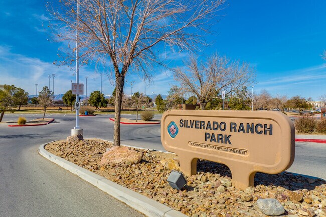 Entrance to Silverado Ranch Park located in Silverado Ranch, NV.
