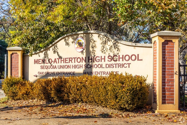 Menlo-Atherton High occupies a full city block.