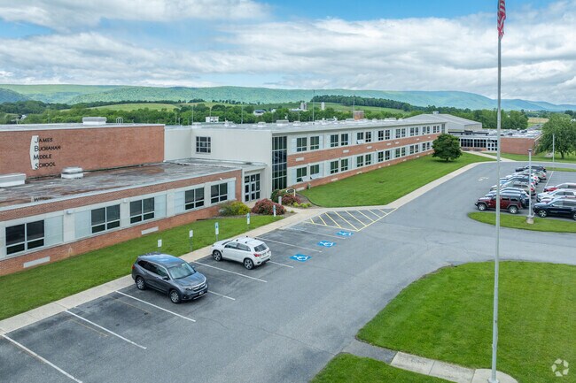 James Buchanan Middle School serves about 550 students in grades 6-8.