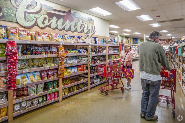 Pick up some snacks at the local Trader Joe’s near Harveston.