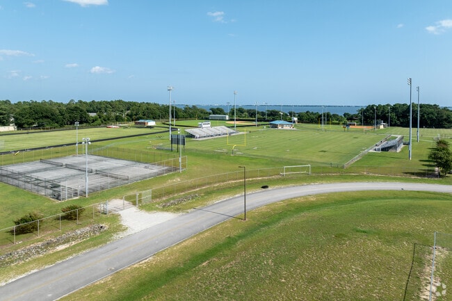 The Croatan High School sports fields in Morehead City.