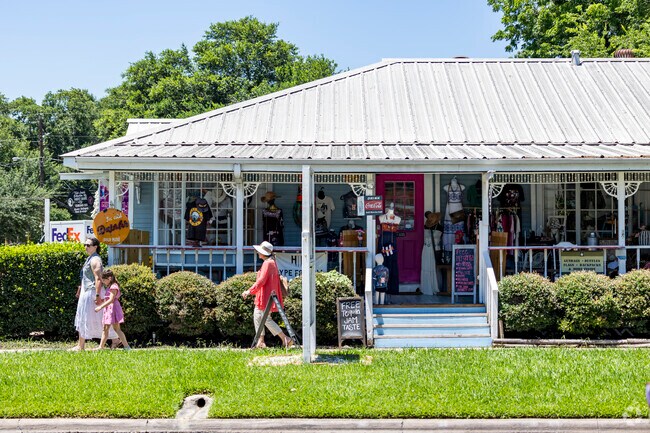 Shoppers can go from one unique shop to another throughout Old Town Spring.