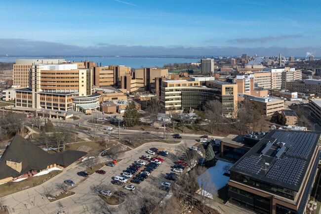 The local hospital is only a few minute drive from Sak's Woods in Middleton, WI.