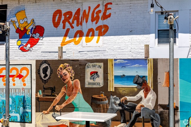 The Orange Loop business district covers three beach blocks in Atlantic City.