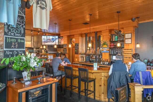 Meet up with friends for a pint at La Conner Brewing near Shelter Bay.