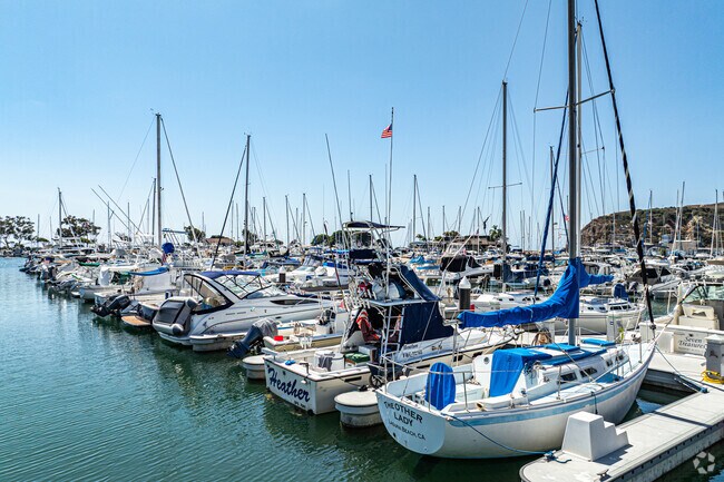 The Dana Point Harbor offers fishing, cruises, and sail boat charters to Catalina Island.