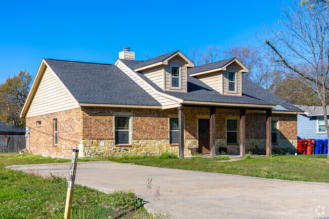 A custom Craftsman-style home in Royse City features unique design and craftsmanship.