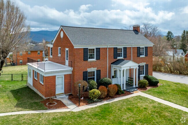 More historic homes can be found closer to downtown Wytheville, like this brick colonial.