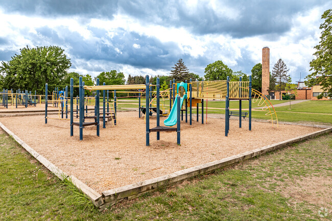 The younger children at Morris Bye Elementary School have their own smaller playground.