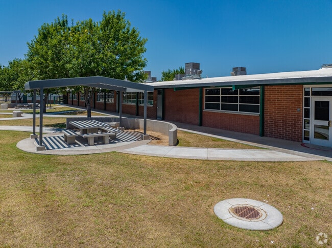 Village Meadows Elementary School courtyard
