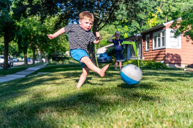Eberwhite kids love to play outside on a lovely warm afternoon.