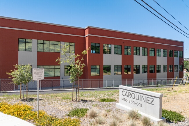 Carquinez Middle School is located in Crockett, CA next to John Swett High School.