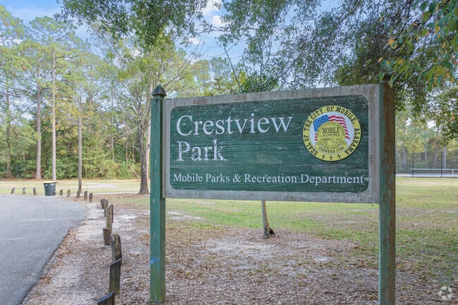 Enjoy the serene surroundings at Crestview Park.