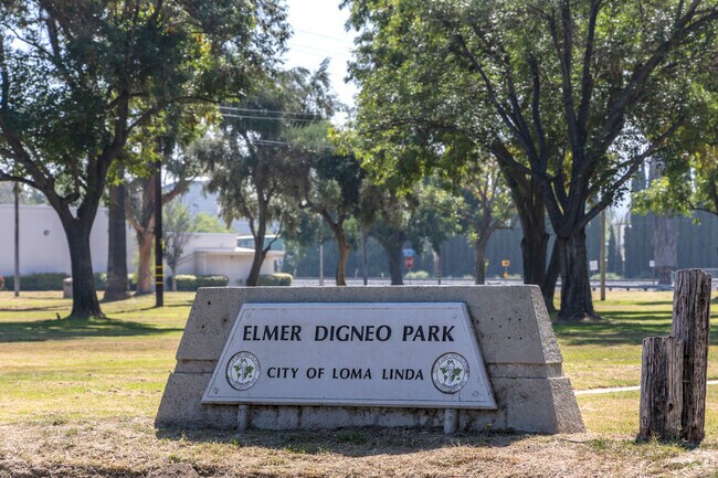 Elmer Digneo Park is a large green space near Riverside and has picnic tables.