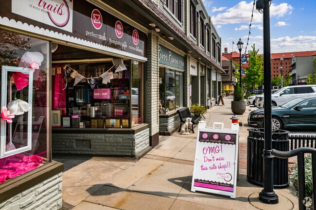 Old River shopping district in Rocky River has a variety of small boutiques and restaurants.