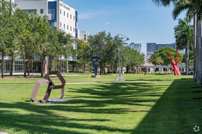 The grounds around the Patricia and Phillip Frost Art Museum are particularly scenic.