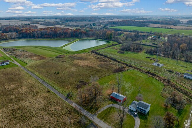 Farmland can be seen for miles in rural Burlington Township.