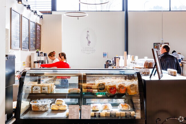 Diva Espresso near Northshore Summit serves coffee, pastries and cozy vibes.
