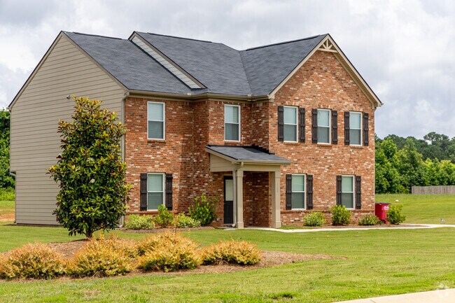 A newly built home in the Bolingbroke Manor area features several contemporary home styles.