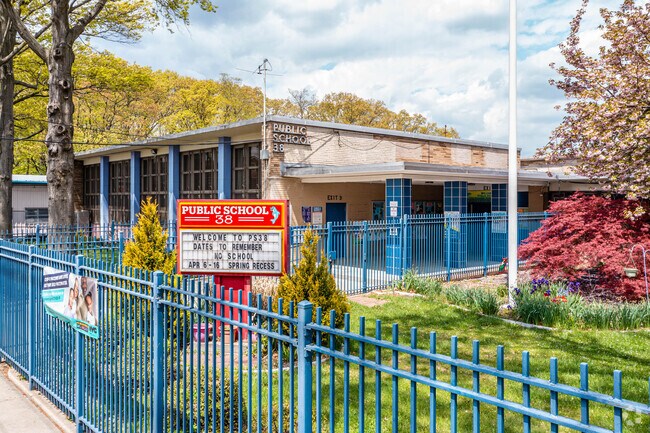 Students in Midland Beach begin at P.S. 038 George Cromwell, a public elementary school.