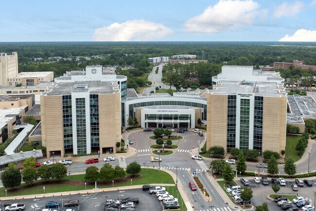 ECU Health Medical Center is about 10 miles southeast of Belvoir.