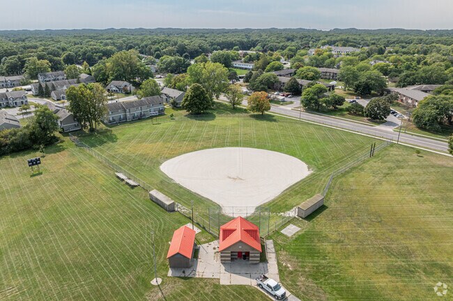 Campbell Field Park is a 9.5-acre park with a softball diamond and playground.