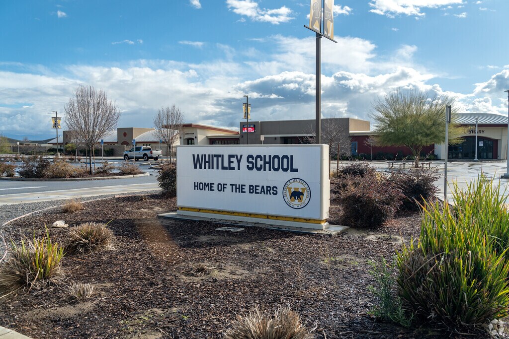 The sign at Delores S. Whitley Elementary welcomes students and staff as they enter the school.
