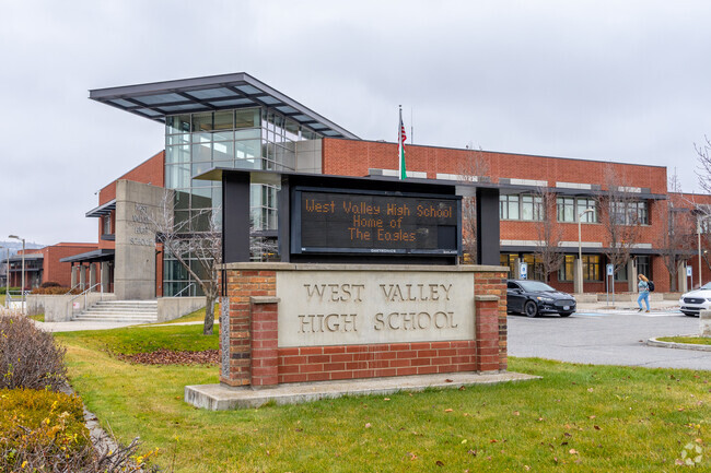 West Valley High School is located a few blocks from the local elementary school.