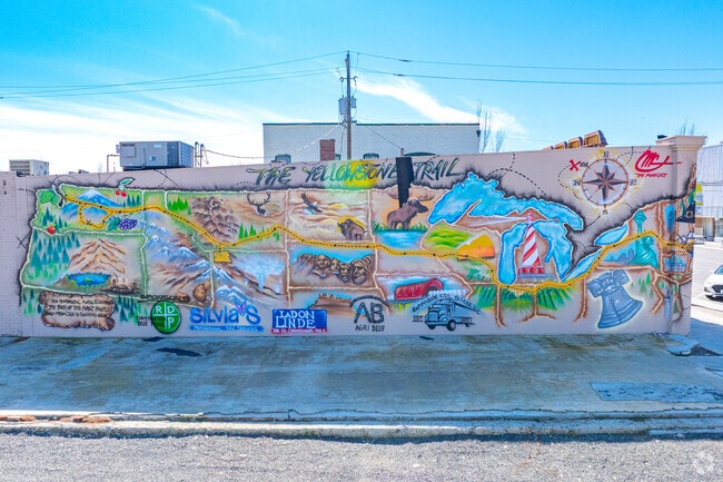 Local artworks honoring the area can be found around Sunnyside.