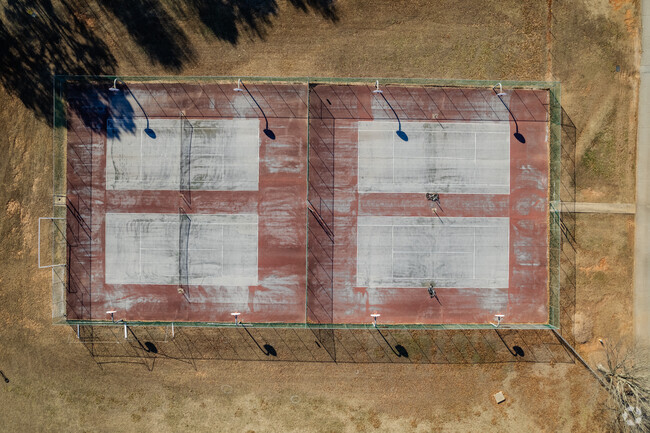 Tennis courts at Riverside Middle School