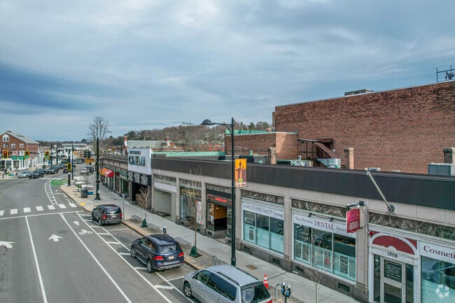 Residents have easy access to retail stores in West Newton.