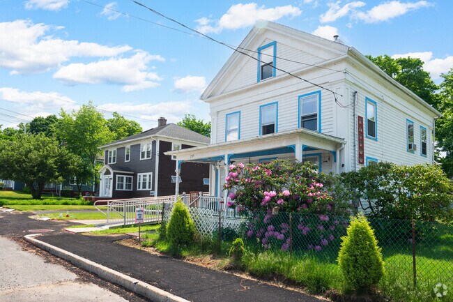 Within the heart of East Brookfield, rows of antique architecture welcome commuters daily.