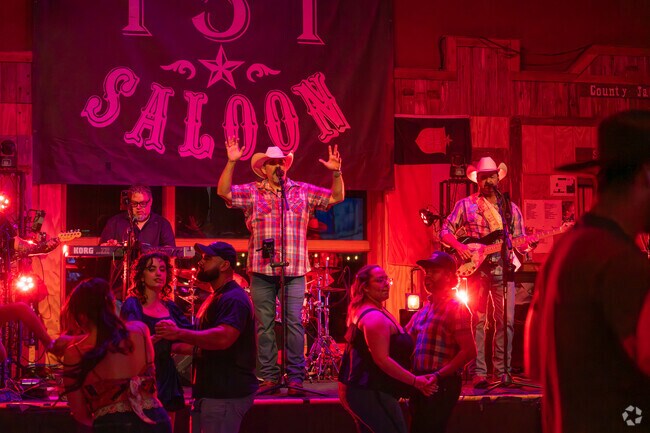 Residents of Fronterra at Westpointe can catch live tunes and good times just minutes away at nearby Saloon 151.