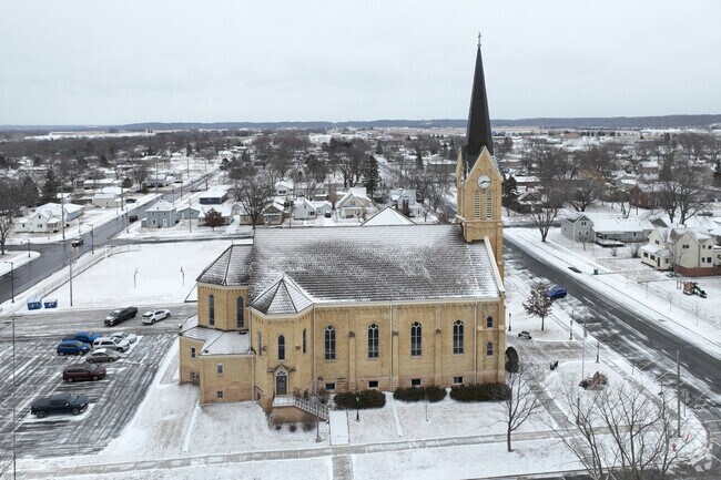 Our Lady of the Prairie Catholic School
serves preschool and grades K-6.