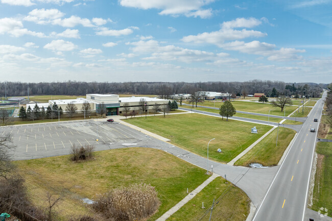Aerial view of Romulus Middle School.