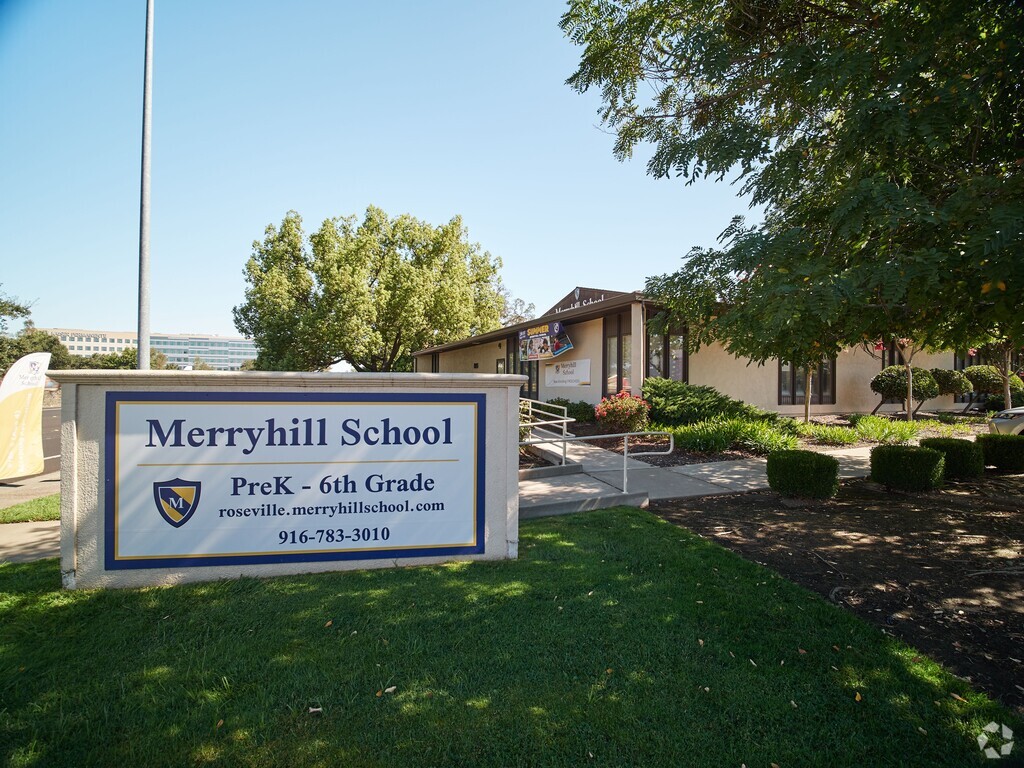 An entry/wide shot for Merryhill Elementary & Middle School.