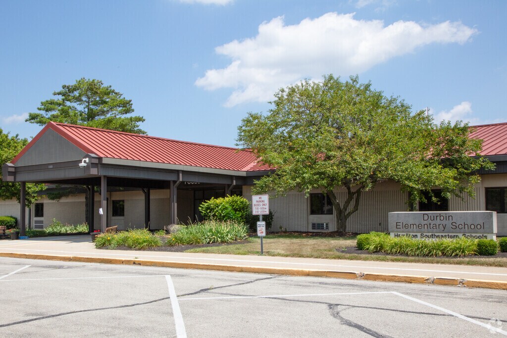 Durbin Elementary School front entrance in Durbin.
