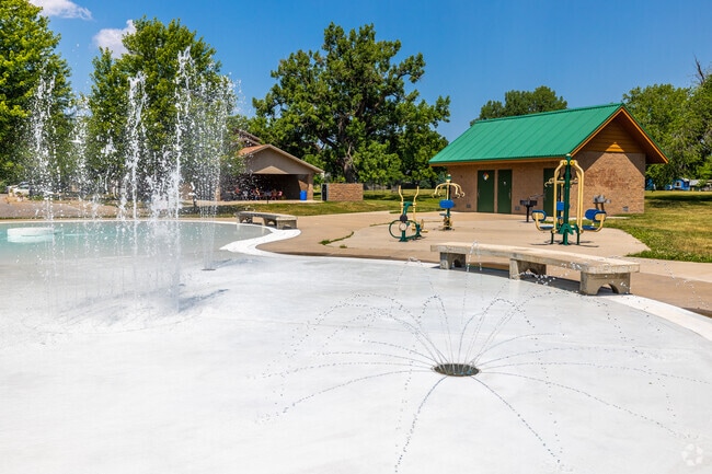 The MLK Park splashpad is a great way for neighboring residents and children to cool off.