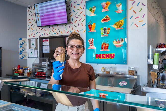 La Tapatia is a fantastic, locally owned ice cream shop with Spanish variations in the heart of Northridge.