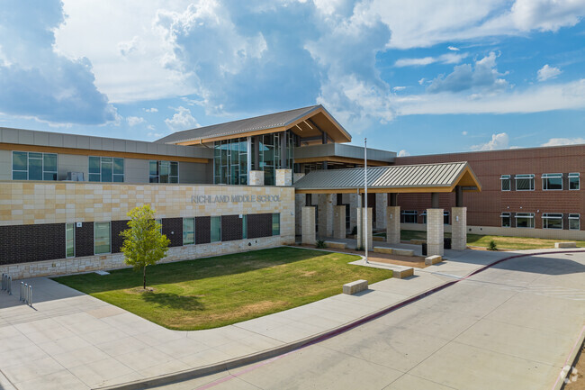 Students arrive at Richland Middle School eager to learn and grow in Richland Hills.